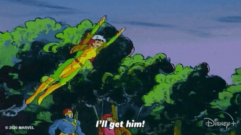 Jubilation Lee Gambit GIF