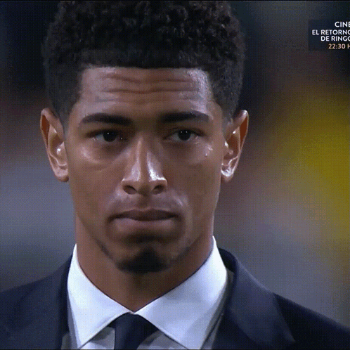 Jude Bellingham Looking Up GIF