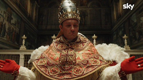 Jude Law Young Pope Riding Pope Mobile GIF