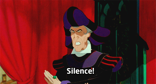 Judge Claude Frollo Silence Order GIF