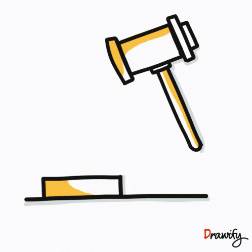 Judge Gavel With Drawify Text