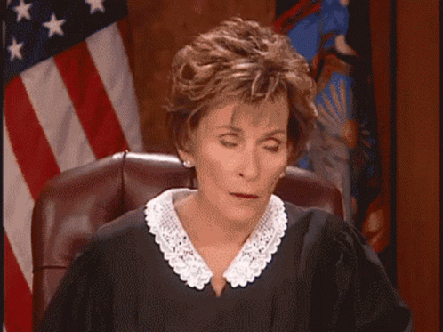 Judge Judy Eye Roll Meme GIF