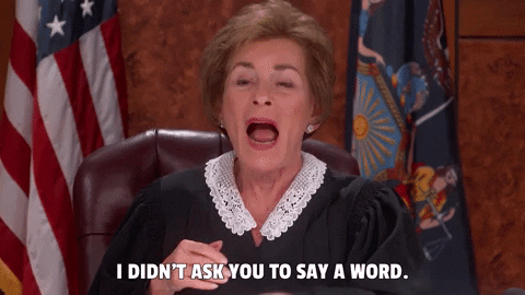 Judge Judy Sheindlin Pissed GIF