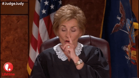 Judge Judy Talking Court Hearing GIF
