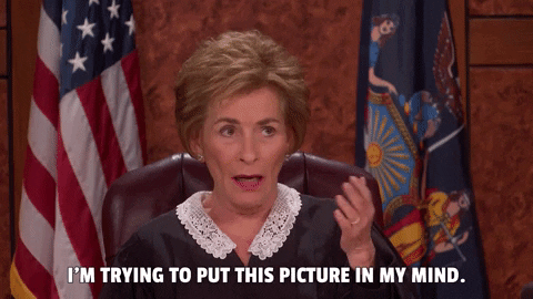 Judge Judy Thinking Sarcastic GIF