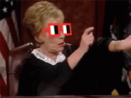 Judge Judy Time Cool Shades On GIF