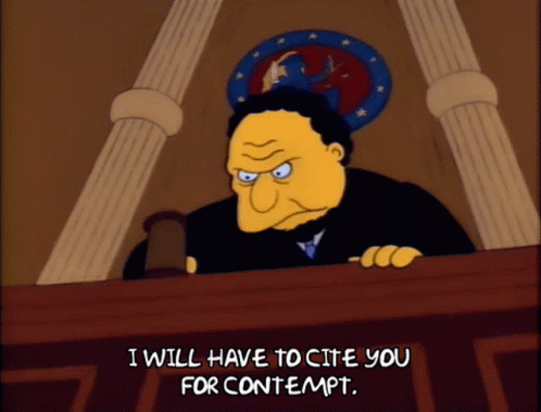 Judge Saying I Will Have To Cite You For Contempt