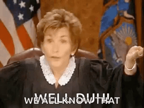 Judge Saying We'll Know That Before American Flag