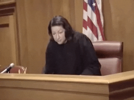 Judge Walks Out And Leave GIF
