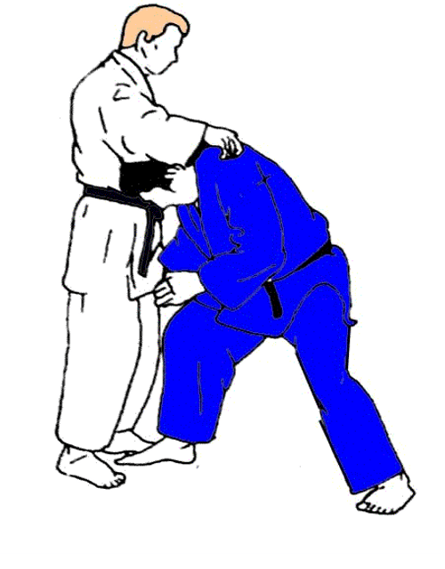 Judo Cartoon Takedown GIF 