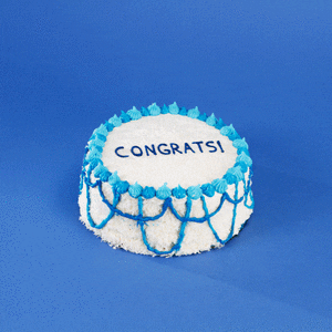 Judo Chop Cutting Cake Into Pieces GIF