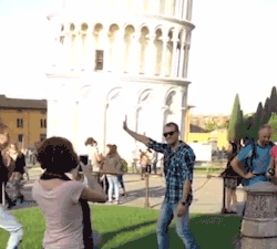 Judo Throw Pisa Tower GIF