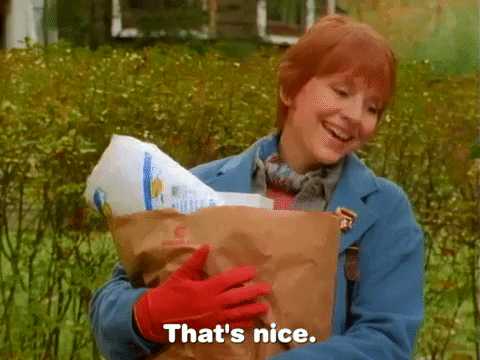 Judy Grafe Red Hair Thats Nice Bye Bye GIF