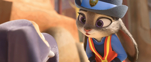 Judy Hopps Comforting Baby Elephant GIF