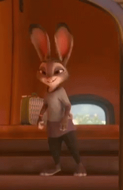 Judy Hopps Happily Waves GIF