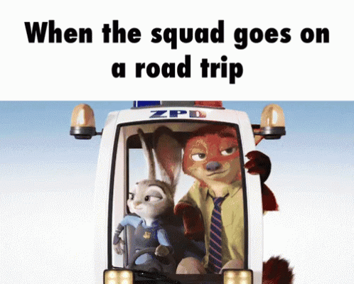 Judy Hopps Road Trip Meme GIF