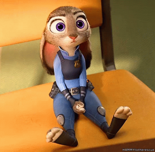 Judy Hopps Sitting Quietly GIF