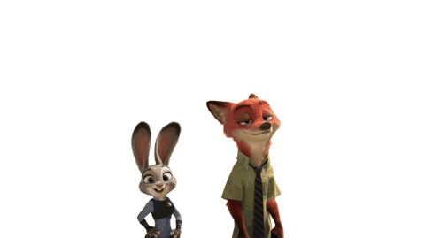 Judy Hopps With Zootopia Characters GIF