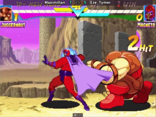 Juggernaut And Magneto Video Game GIF