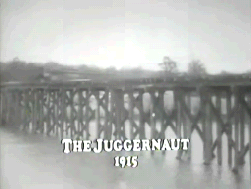 Juggernaut Train Wreck GIF