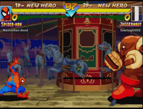 Juggernaut Versus Spiderman GIF