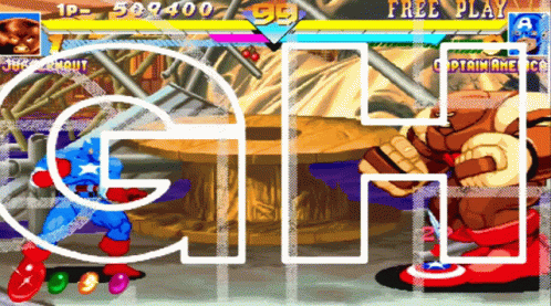 Juggernaut Video Game Vs. Captain America GIF