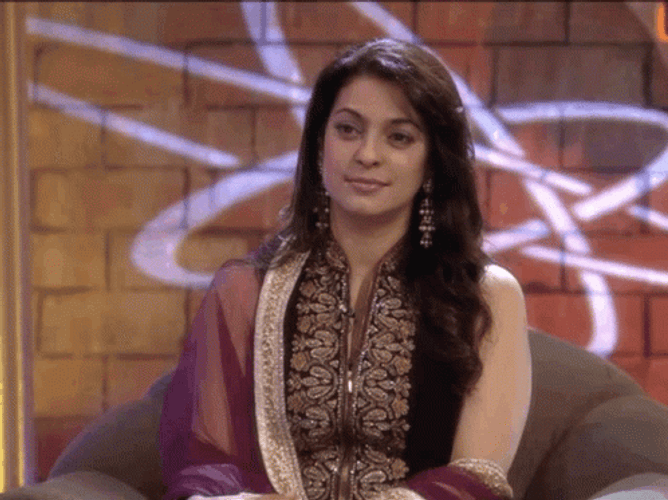Juhi Chawla Awkward Sarcastic Smile GIF