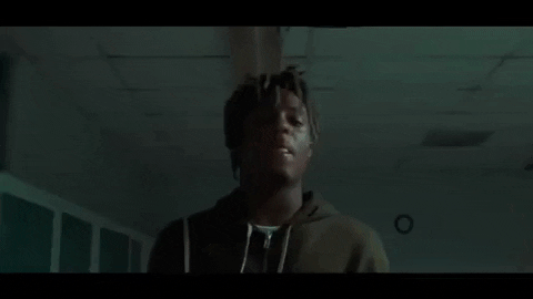 Juice Wrld Walking While Singing GIF