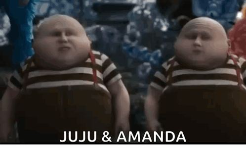 Juju and Amanda Cartoon Characters
