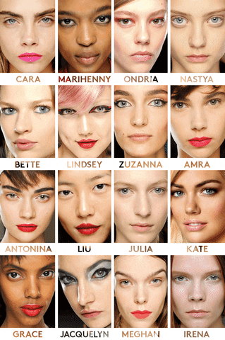 Julia Nobis Cara Delevingne Model Make-up GIF