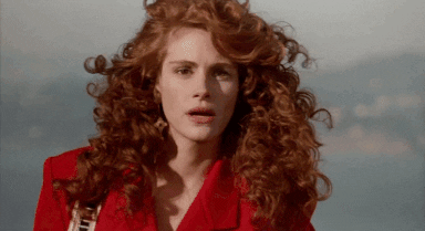 Julia Roberts Curly Ginger Hair GIF