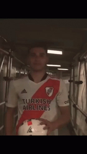 Julian Alvarez Holding Football GIF
