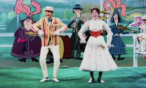 Julie Andrews Dick Van Dyke Dancing GIF