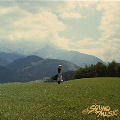 Julie Andrews Running Late GIF