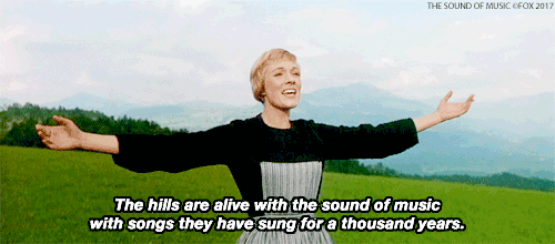 Julie Andrews Singing Sound Of Music GIF