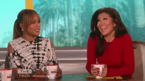 Julie Chen Drinking Coffee GIF