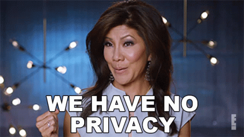 Julie Chen We Have No Privacy GIF