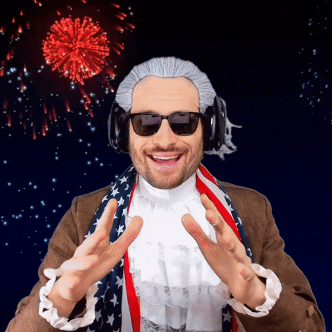 July 4th Independence Day America Washington Parody GIF