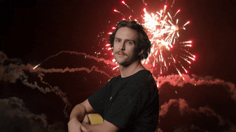 July 4th Independence Day Fireworks Fingersnap GIF