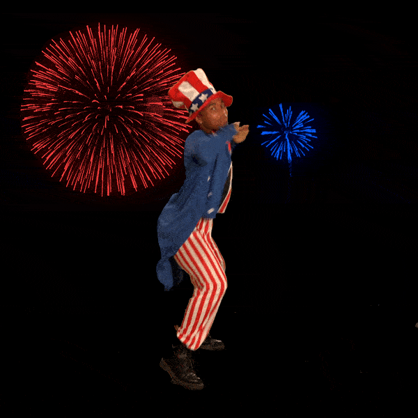 July 4th Uncle Sam Dancing Spoof GIF