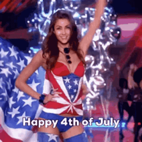July 4th Victoria's Secret Runway GIF
