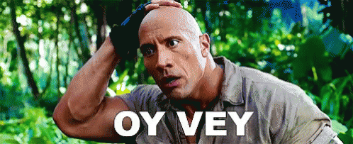 Jumanji Dwayne Johnson Oy Vey GIF