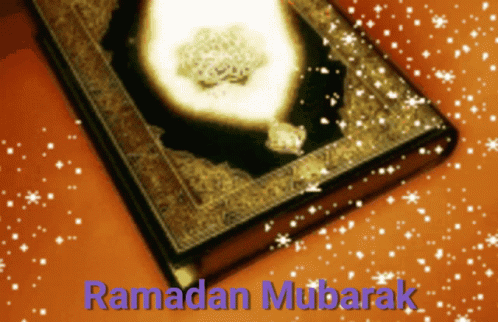 Jumma Mubarak Muslim Quran With Falling Stars GIF