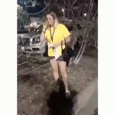 Jump On Banana Peel Slipping GIF