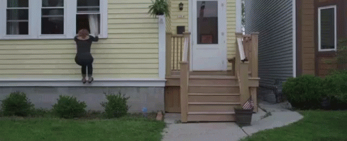 Jump Out Window Girl Escaping GIF