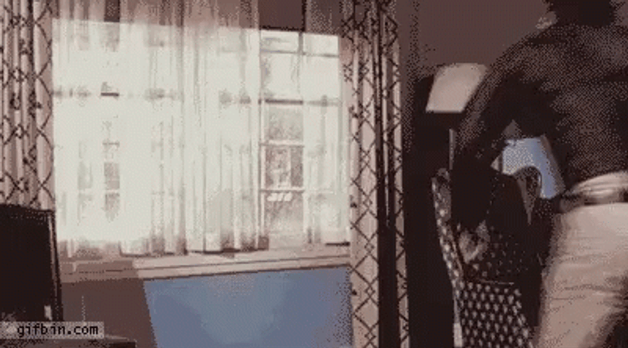 Jump Out Window GIF