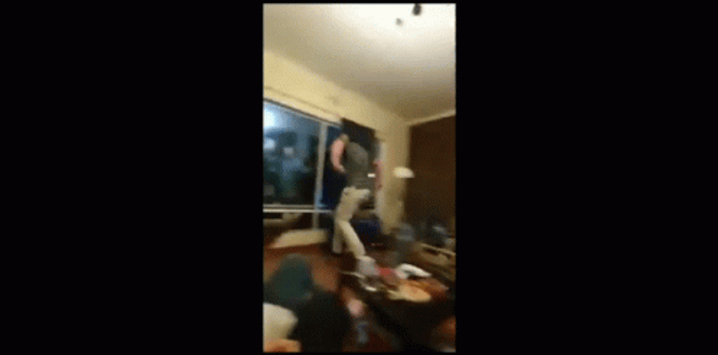 Jump Out Window Friend GIF