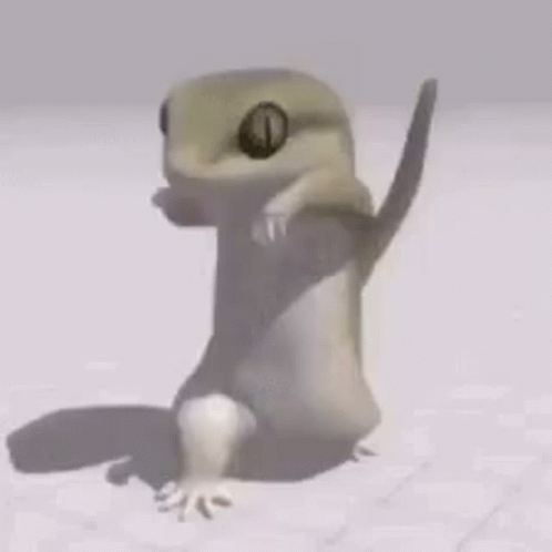 Jumping And Dancing Lizard GIF