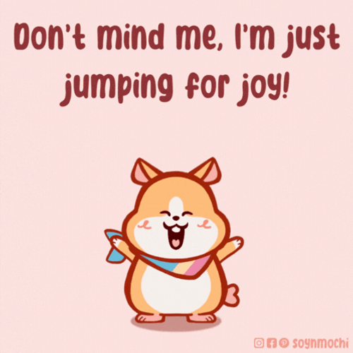 Jumping Cartoon And There Was Much Rejoicing GIF