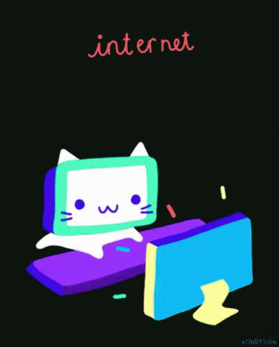 Jumping Cat No Internet GIF
